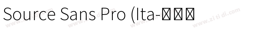 Source Sans Pro (Ita字体转换